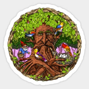 Talking Tree Gnome Sticker